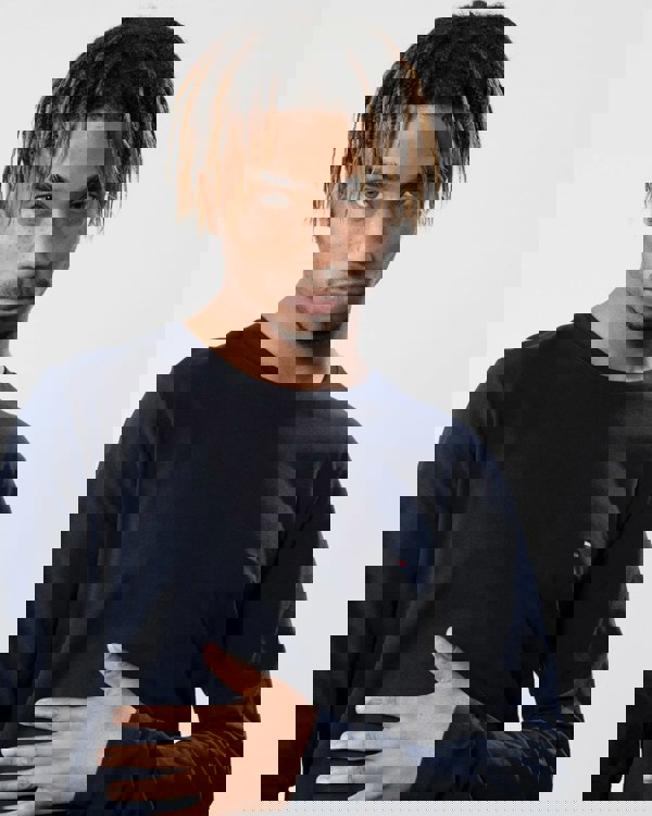 Tommy Hilfiger Stretch Slim Fit Mens Long Sleeve T-Shirt - Desert Sky