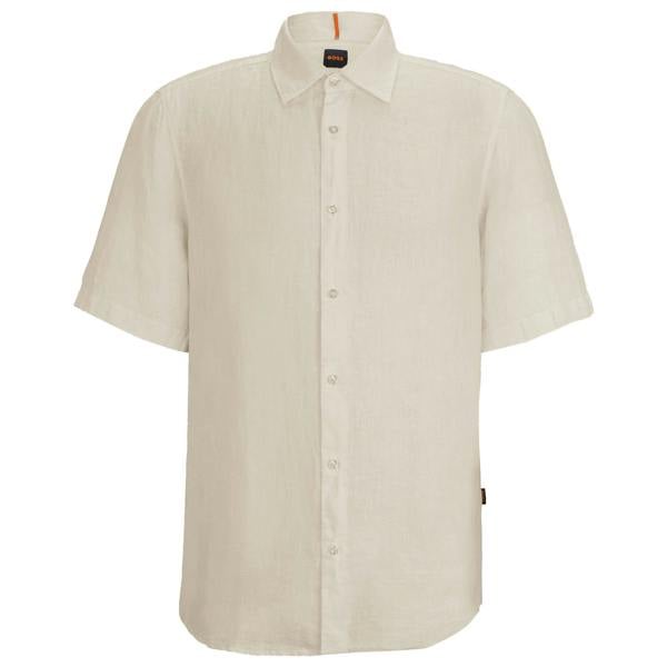 Boss Rash 2 Linen Short Sleeve Shirt