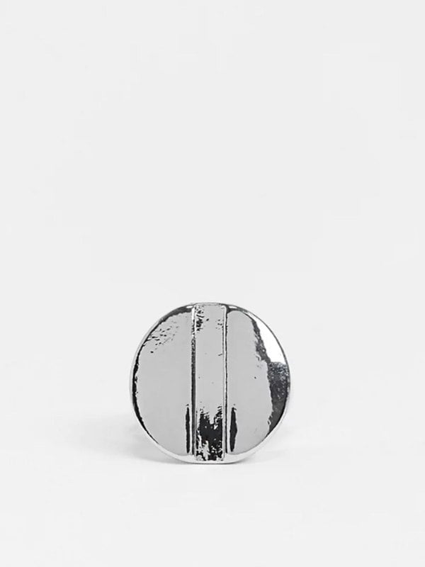 Screw Shaped Silver Ring - svnx