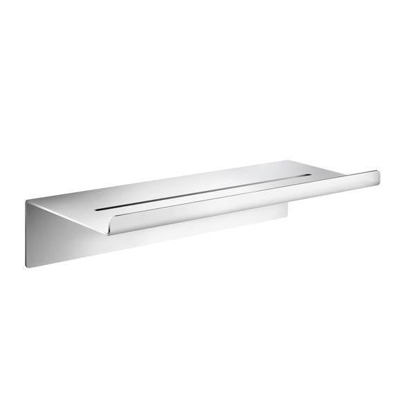 Chromed stainless steel shower shelf