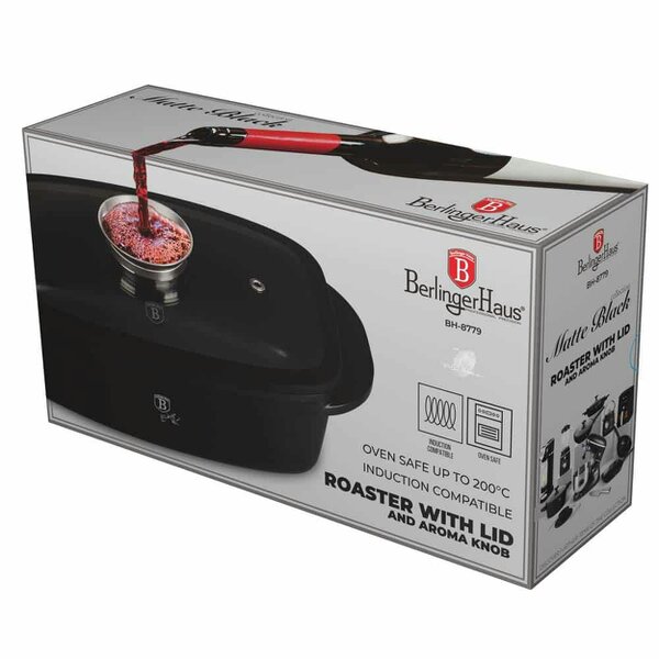 Berlinger Haus Roaster with glass lid and aroma knob Berlinger Haus BH8779