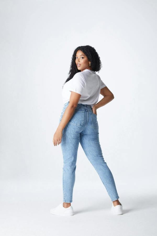 Urban Bliss Marble Wash Straight Leg Jean