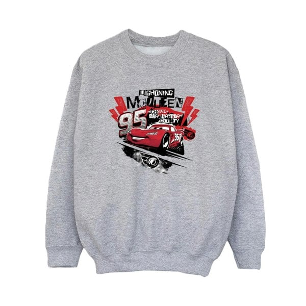 Disney Boys Cars Lightning McQueen Collage Sweatshirt - Sports Grey