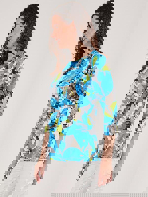 TIGI-Wear Patch Leaf Print Top