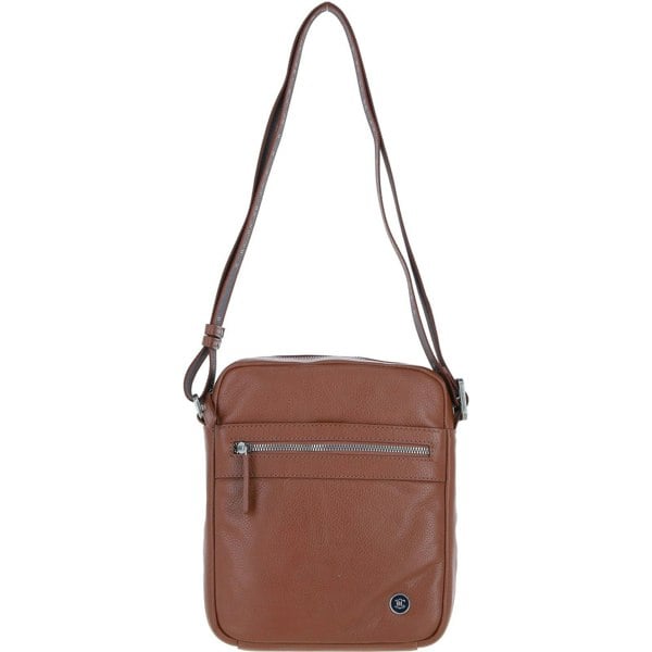 'Crossflow' Real Leather Crossbody Bag: 64405