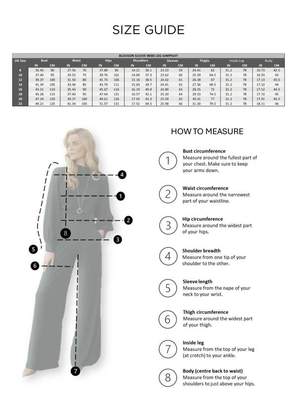 HotSquash Wide Leg Jumpsuit with Blouson Sleeve