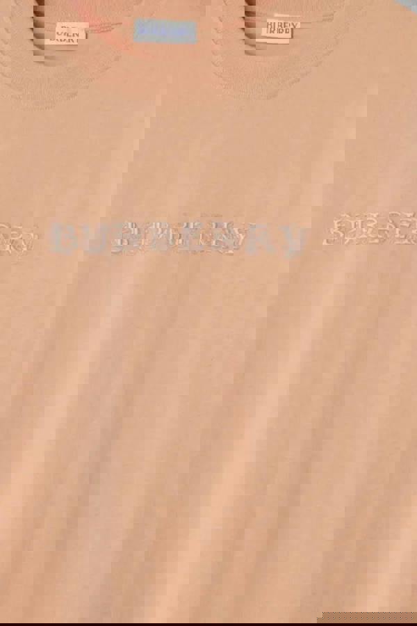 Burberry Paisley Logo Print T Shirt Bloom Pink