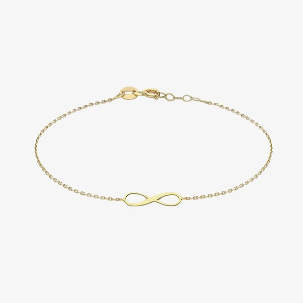 T. H. Baker 9ct Yellow Gold Adjustable Infinity Bracelet 1.29.8152