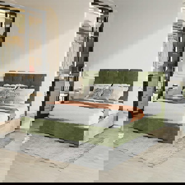 Denice King Size Bed, Super King Size Bed, Velvet-Rit Concept-Rit Concept