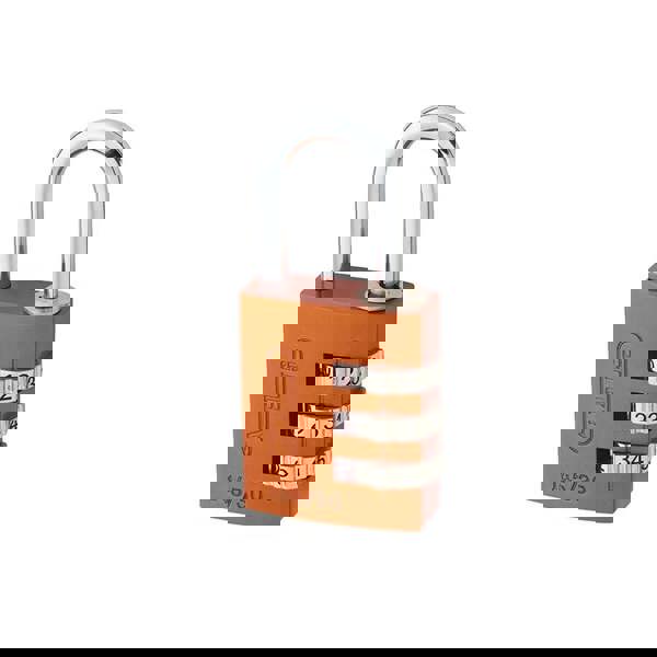 Abus Mechanical 145 Series Aluminium Combination Padlock - Orange - 