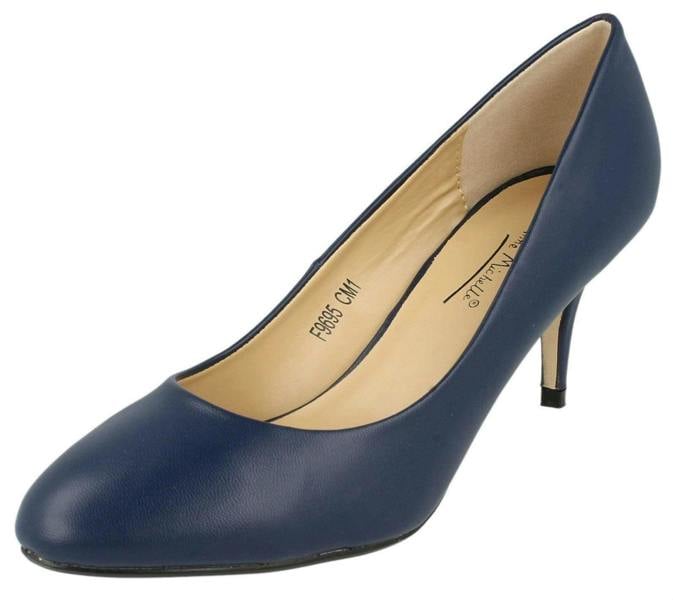 Anne Michelle Ladies Anne Michelle Mid Heel Court Shoes