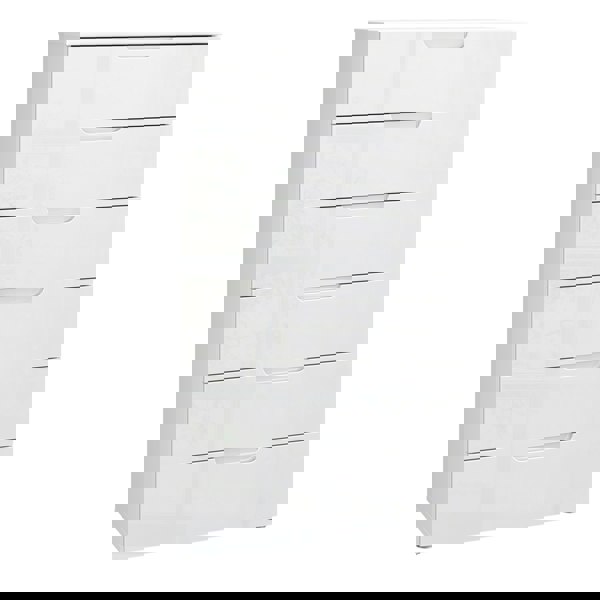 Furniture To Go Sienna Chest of 6 Drawers in White/White High Gloss