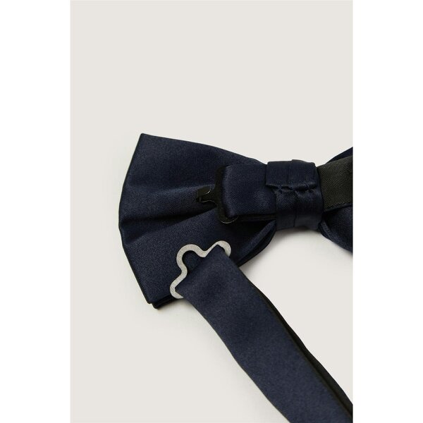 Limehaus Navy Satin Bow Tie