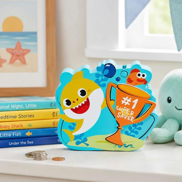 Widdop & Co Baby Shark Interactive Money Box Multi