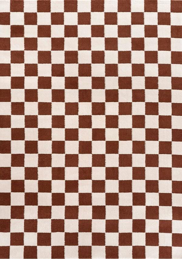 Loft Checkerboard Terra Rug, Easy to clean, Ideal for every place.