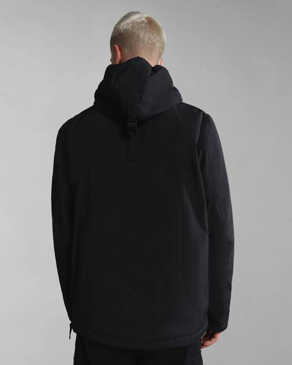 Napapijri Rainforest Winter 3 Mens Hooded Anorak - Black 041