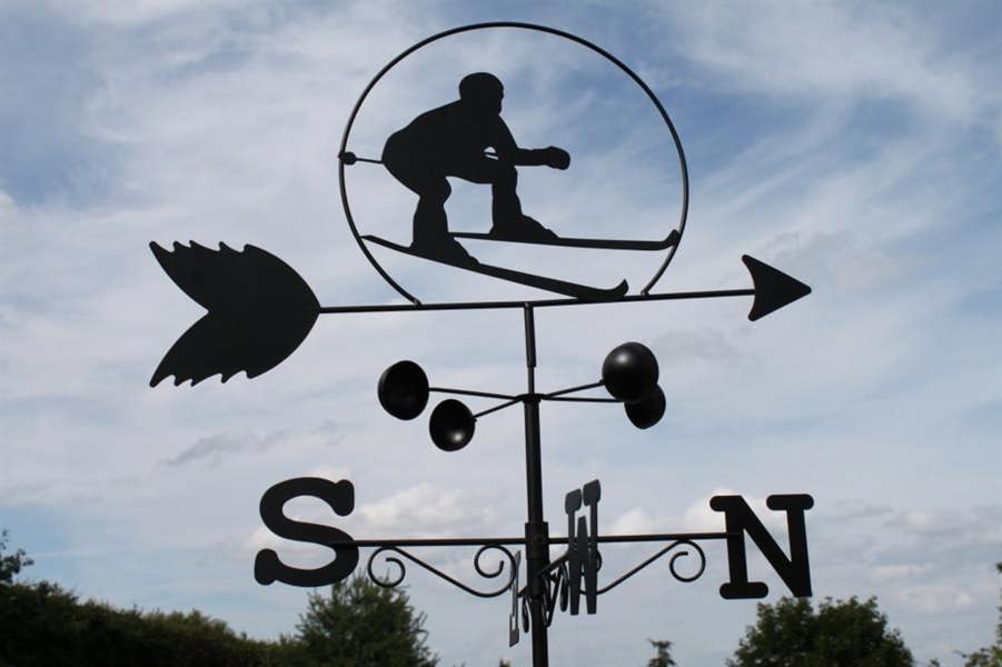 Skier Weathervane