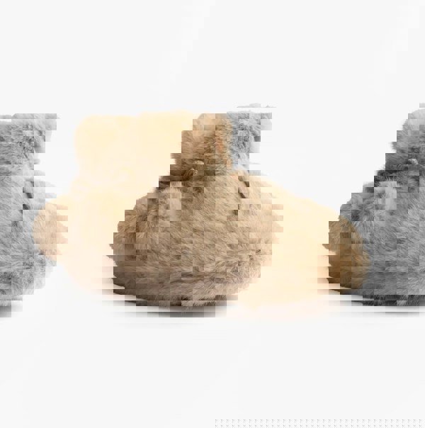 Totes Toasties FAUX FUR Boot Slippers Womens Oat