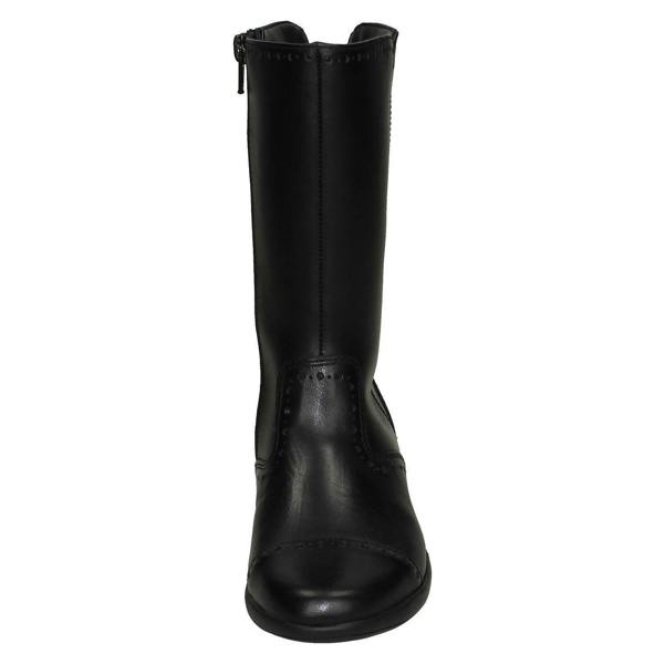 Clarks Girls Clarks Smart Leather Boots Etch Stride