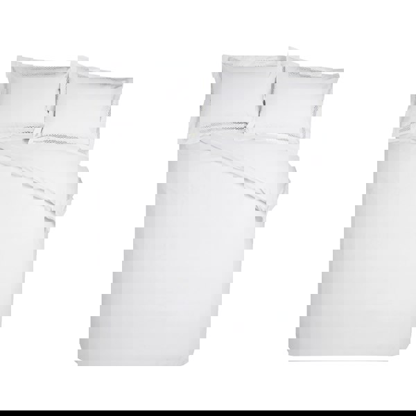 Catherine Lansfield Classic Lattice Lace Duvet Cover Set White