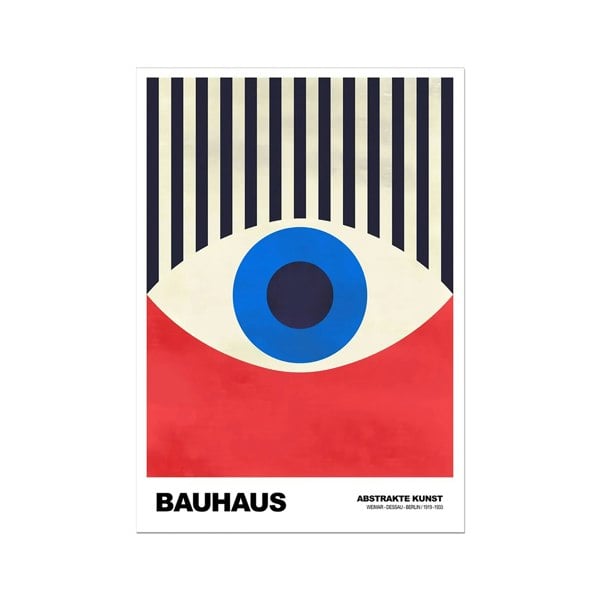 Bauhaus Art Print - Stripy Eye