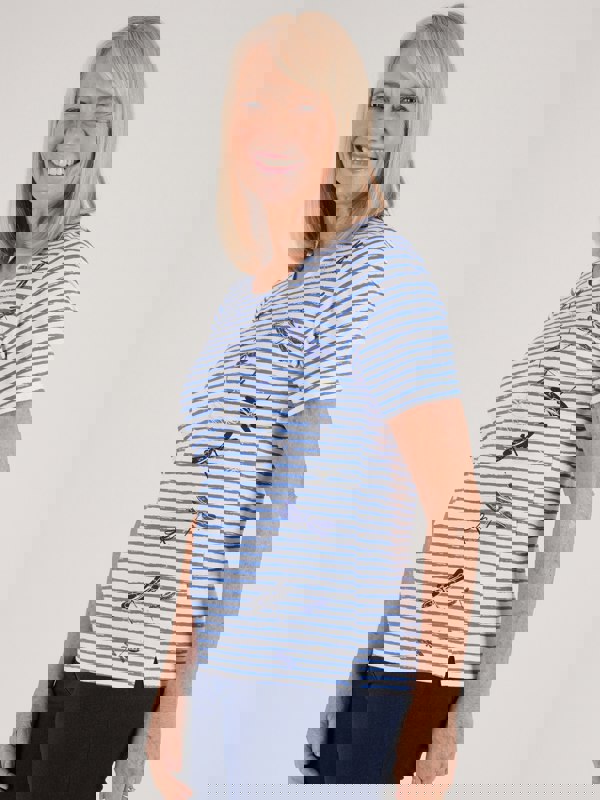 TIGI-Wear Dragonfly Stripe Top