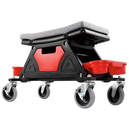 Havendro Rolling Mechanic Stool Garage Stool 135kg Capacity Workshop Creeper Seat for Car