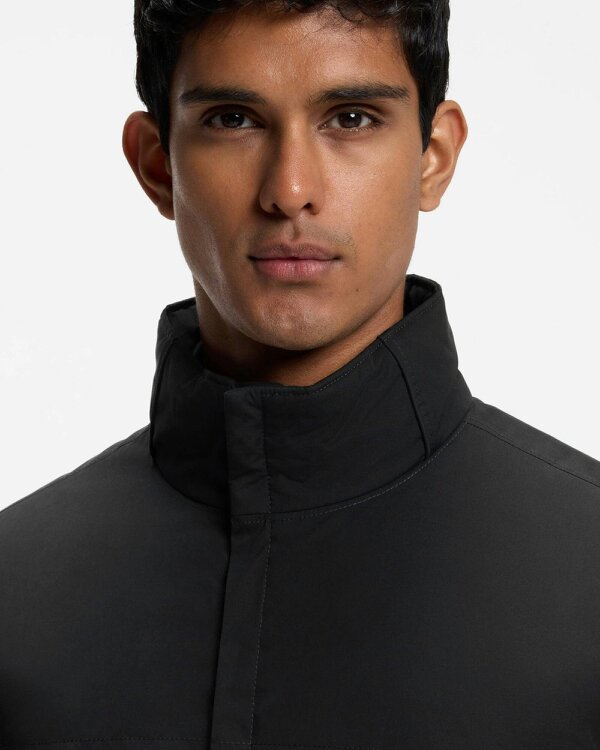 Boss Green Jadon Mens Water-Repellent Padded Jacket In Brushed Fabric - Black 001