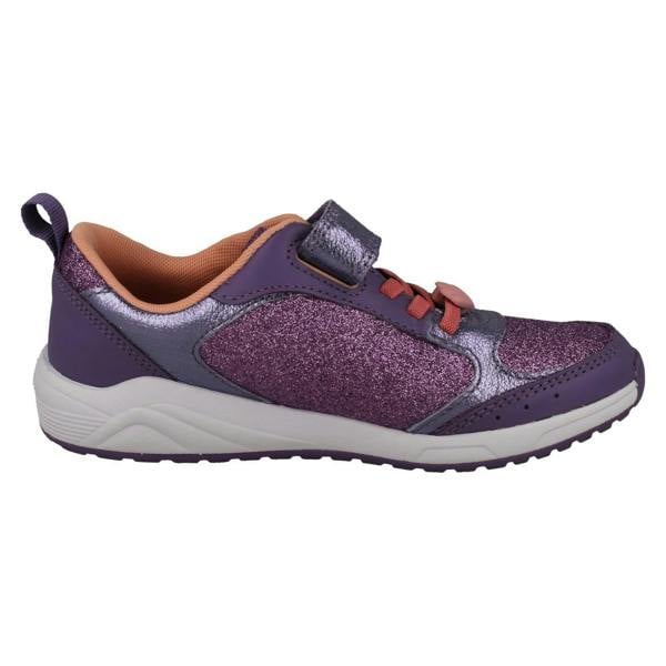 Clarks Girls Clarks Unicorn Detailed Hook and Loop Trainers Aquatic Brill K