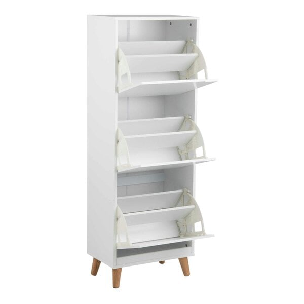 Wyld Haus Tokyo White Shoe Cabinet 3 Doors