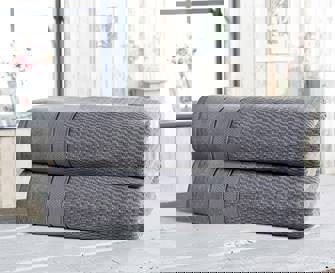 HomeSpace Direct Noble Velour 2 Piece Bath Towel Bale