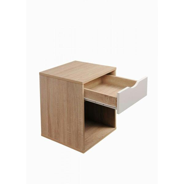 Timber Art Design Alton Bedside Cabinet Bedroom Furniture Nightstand Table 1 Drawer