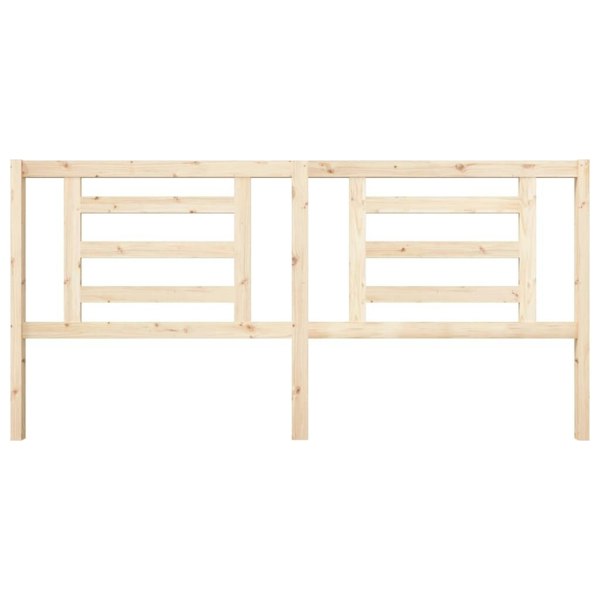 Berkfield Bed Headboard 206x4x100 cm Solid Wood Pine