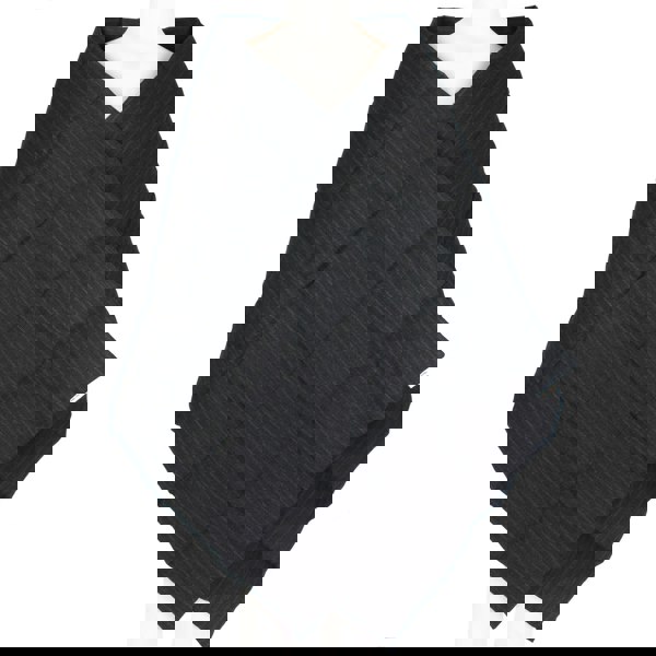 Dries Van Noten quilted oversized scarf shawl in grey pinstripe down feather filled