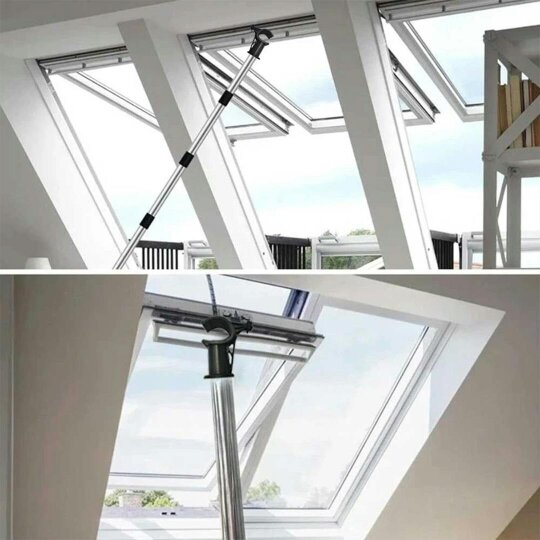 Havendro 1.86m Skylight Opening Pole for Windows, Adjustable Multi-Section