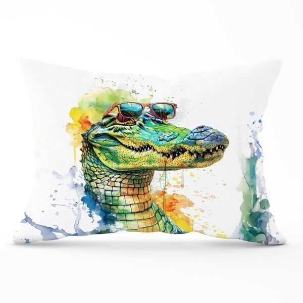 Warren Reed Cool Crocodile Cushions