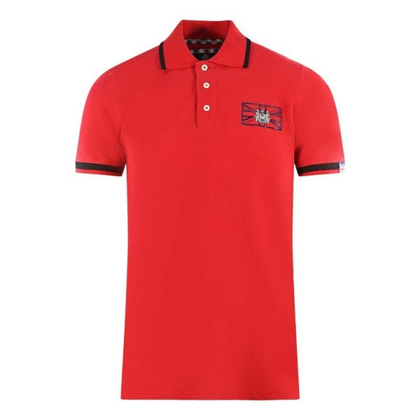 Aquascutum London Union Jack Polo Shirt - Red