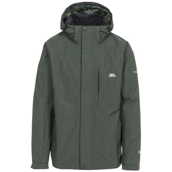 Trespass Mens Edwards II Waterproof Jacket - Olive