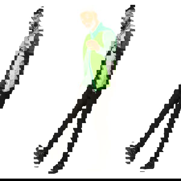 Regatta Mens Halton Baffled VII Colour Block Padded Gilet - Jasmine Green/Field Green - 