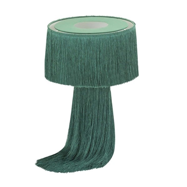 Furniture Edit Atolla Emerald Tassel Table Lamp