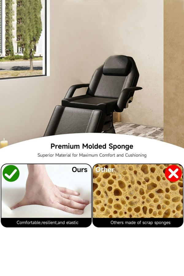 Living and Home Adjustable Portable Commercial Salon SPA Beauty Facial Bed