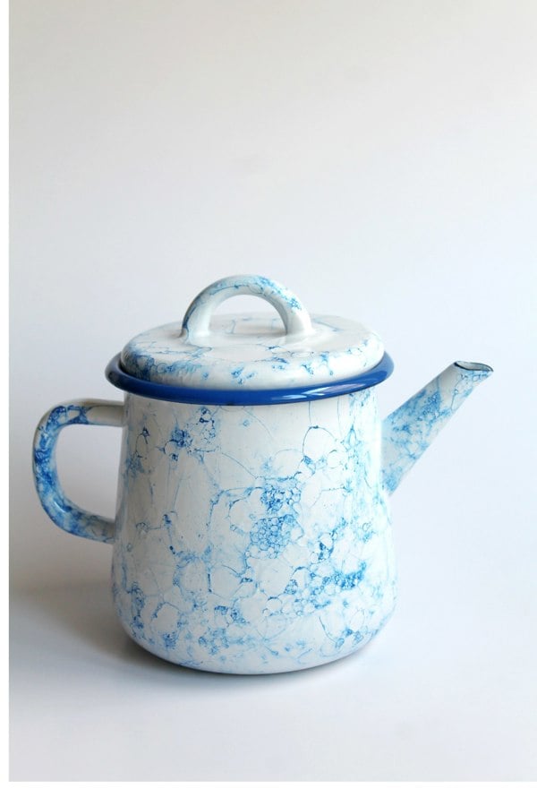 Rozi Bubble Collection Enamel Teapot