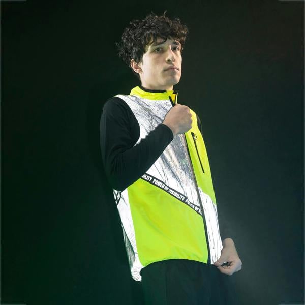 WOWOW Mens Ladies Road Town Yellow Hi Vis Waterproof Cycling Jacket