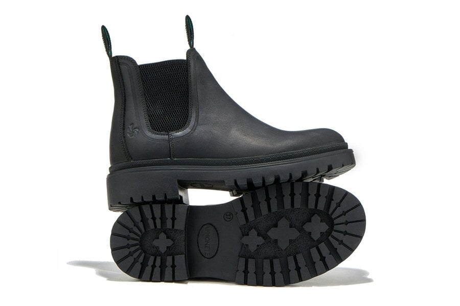 AMMONITE Women's Water-Resistant Chelsea Boots | Charmouth Black