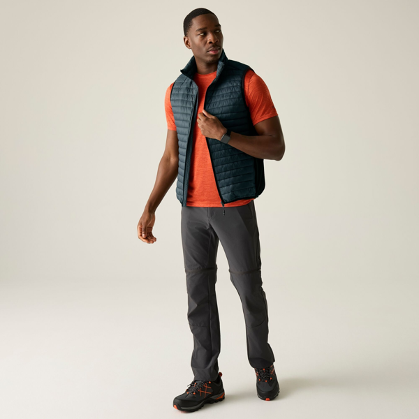 Regatta Mens Andreson Hybrid Padded Jacket - Storm Grey/Black