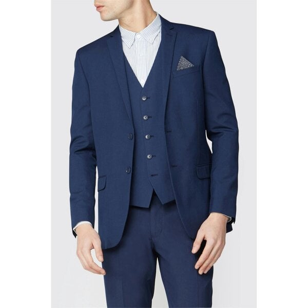 Limehaus Slim Fit Bright Blue Suit Jacket