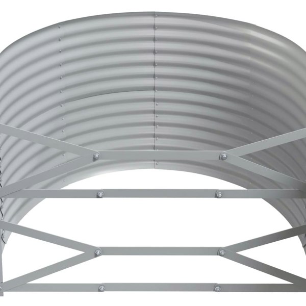 Berkfield Garden Raised Bed Powder-coated Steel 396x100x68 cm Anthracite