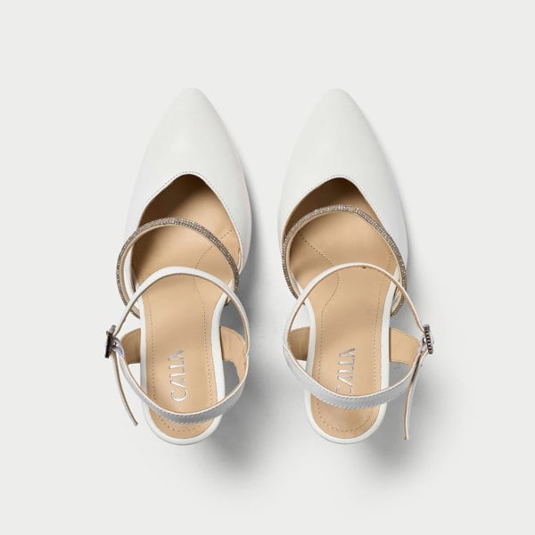 Calla Sienna Shoes  - White Leather