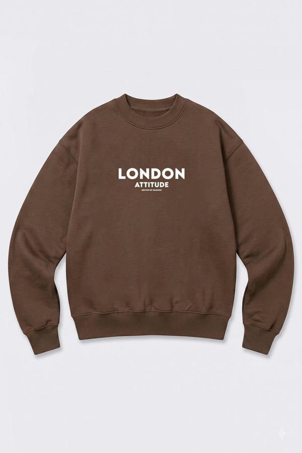 London Attitude Oversized Dragon Graphic Sweatshirt