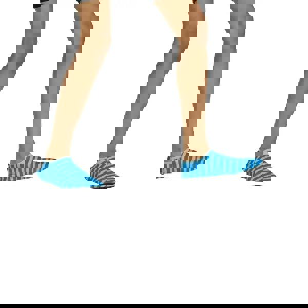 Zoggs nautical stripes kids blue and white striped anti-slip pool socks